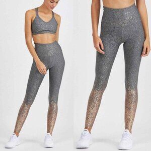 BEYOND YOGA  Alloy Ombre Speckled Midi Leggings Size XS